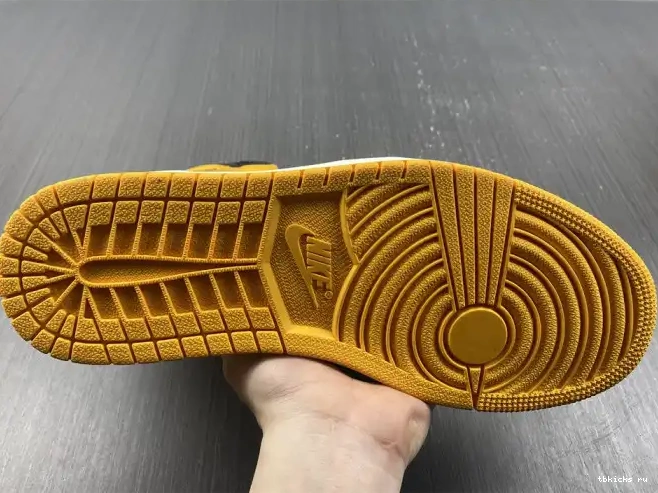 Reps TB Toe 555088-711 Air Jordan High OG 1 Yellow 0602